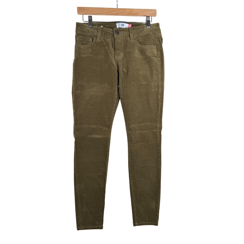 Cabi Jeans Women's Skinny Corduroy Jeans Moss Green‎ Size 4
